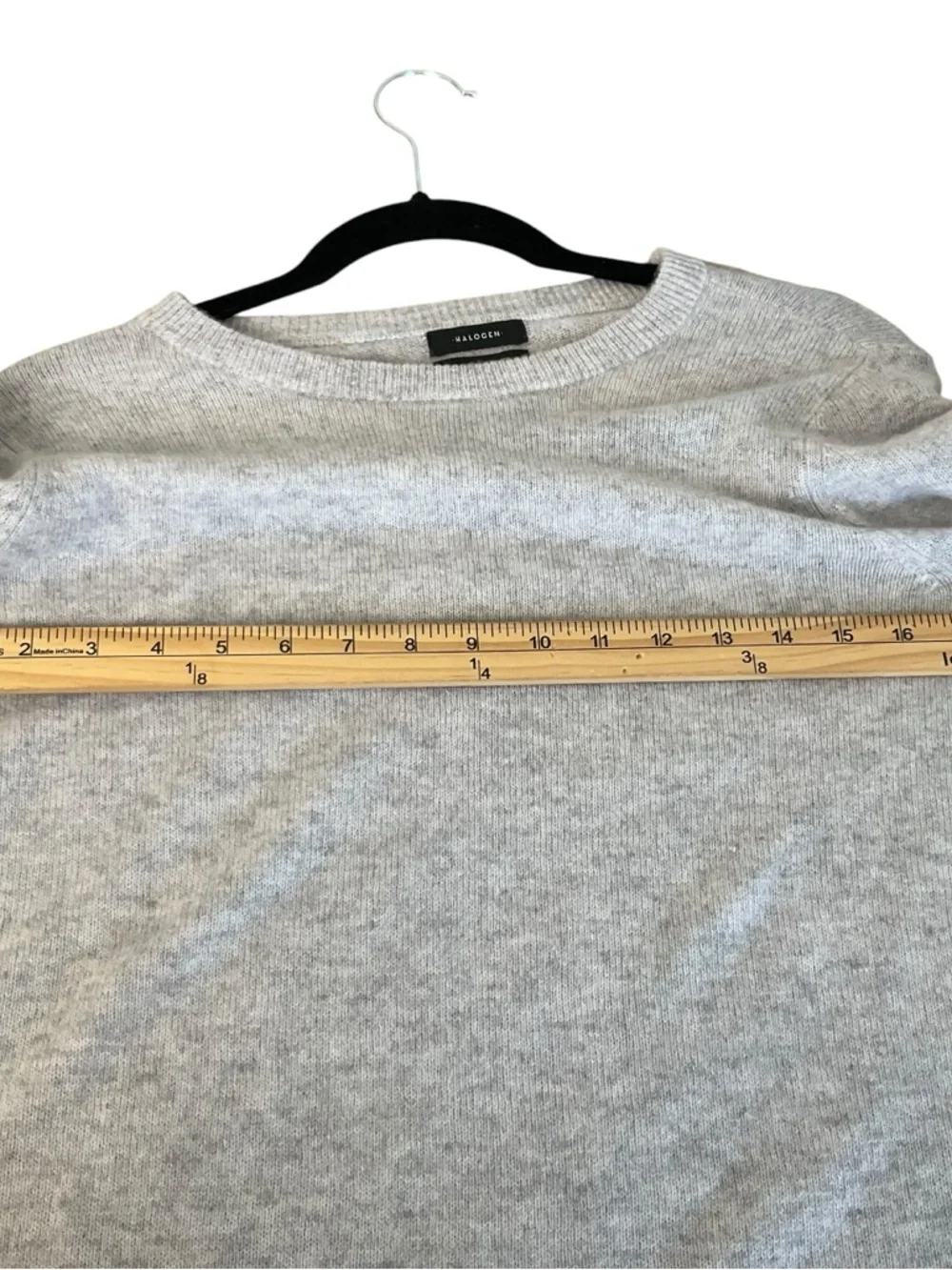 Halogen 100% Cashmere Gray Sweater Size S Soft Knit Crewneck Pullover - Picture 5 of 5